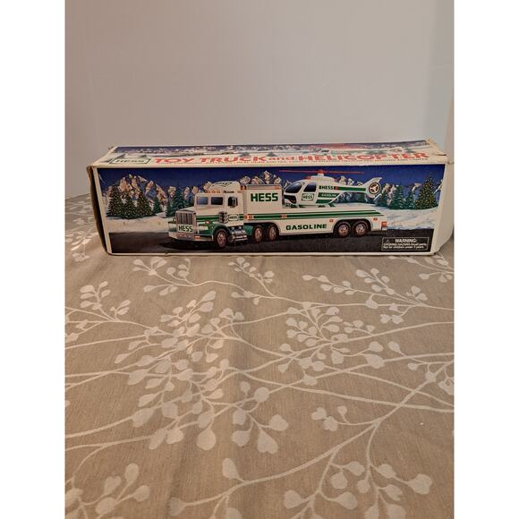 Hess 1995 Toy Truck and Helicopter Collectible - Picture 1 of 8